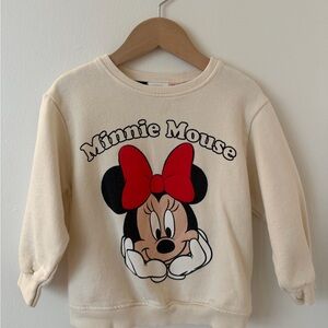 Zara Minnie Mouse Girls Sweatshirt